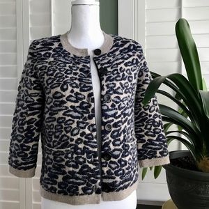 ⭐️ANN TAYLOR 3/4Sleeve Leopard Print Sweater SIZEM